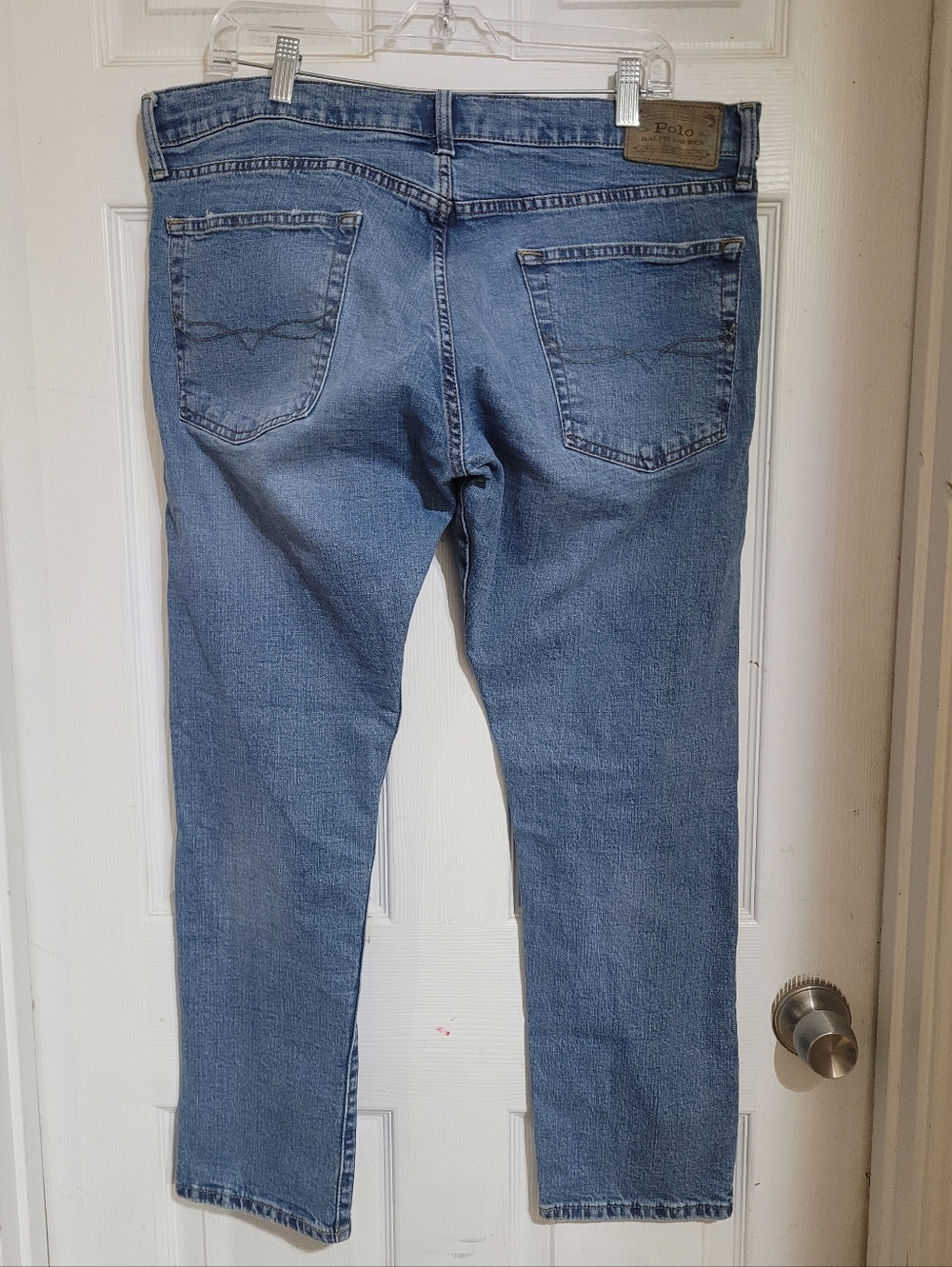 POLO RALPH LAUREN MEN'S BLUE DENIM SULLIVAN SLIM JEANS 36X28.5"